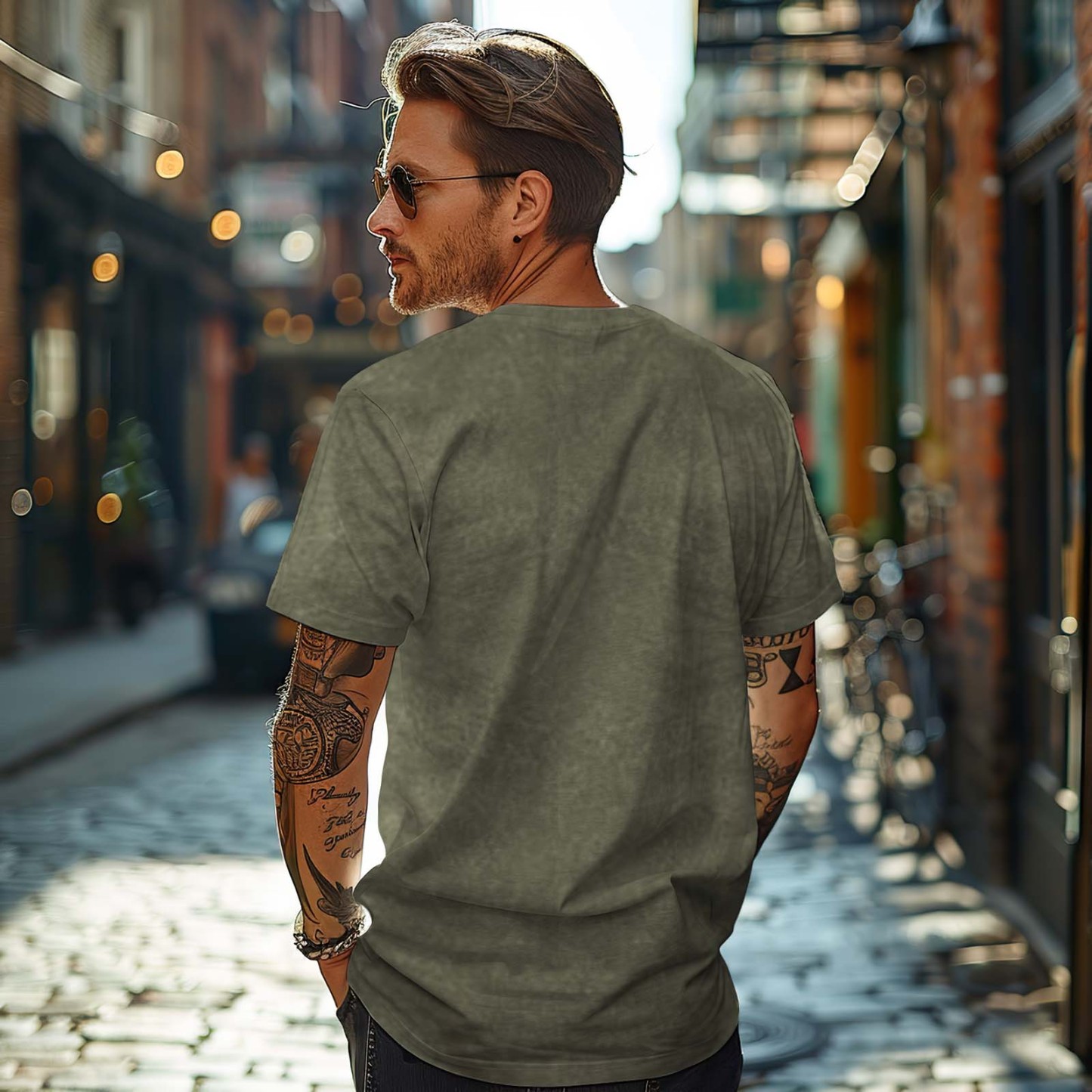 Comfort Kleuren Aangepaste Foto Shirt Voor Papa, Papa Portret Geborduurd Shirt Van Foto, Nieuwe Papa Shirt, Vaderdagcadeaus, Cadeau Voor Man - SokkenFoto