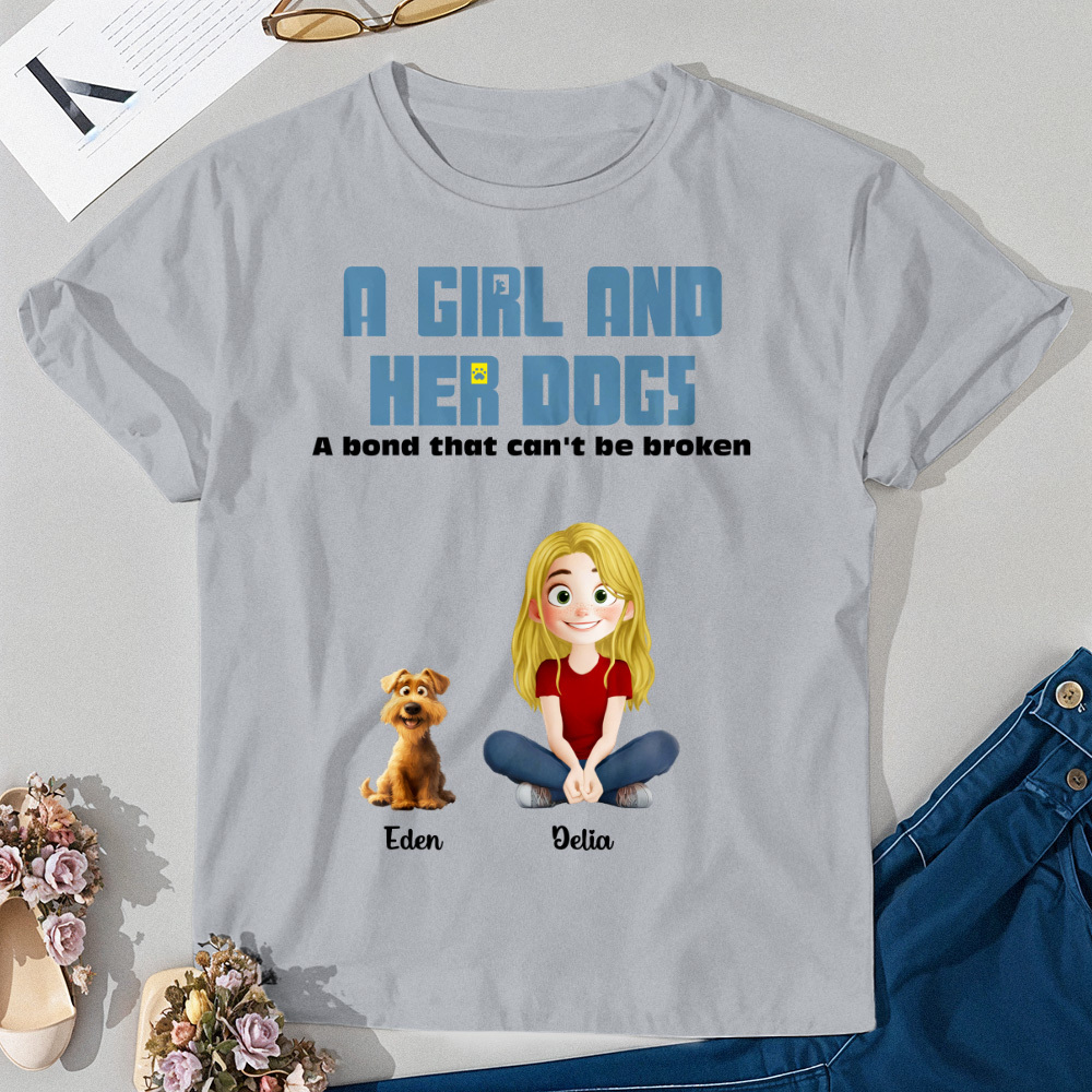 Onbreekbare Band Met Mijn Honden-gepersonaliseerd Shirt - SokkenFoto