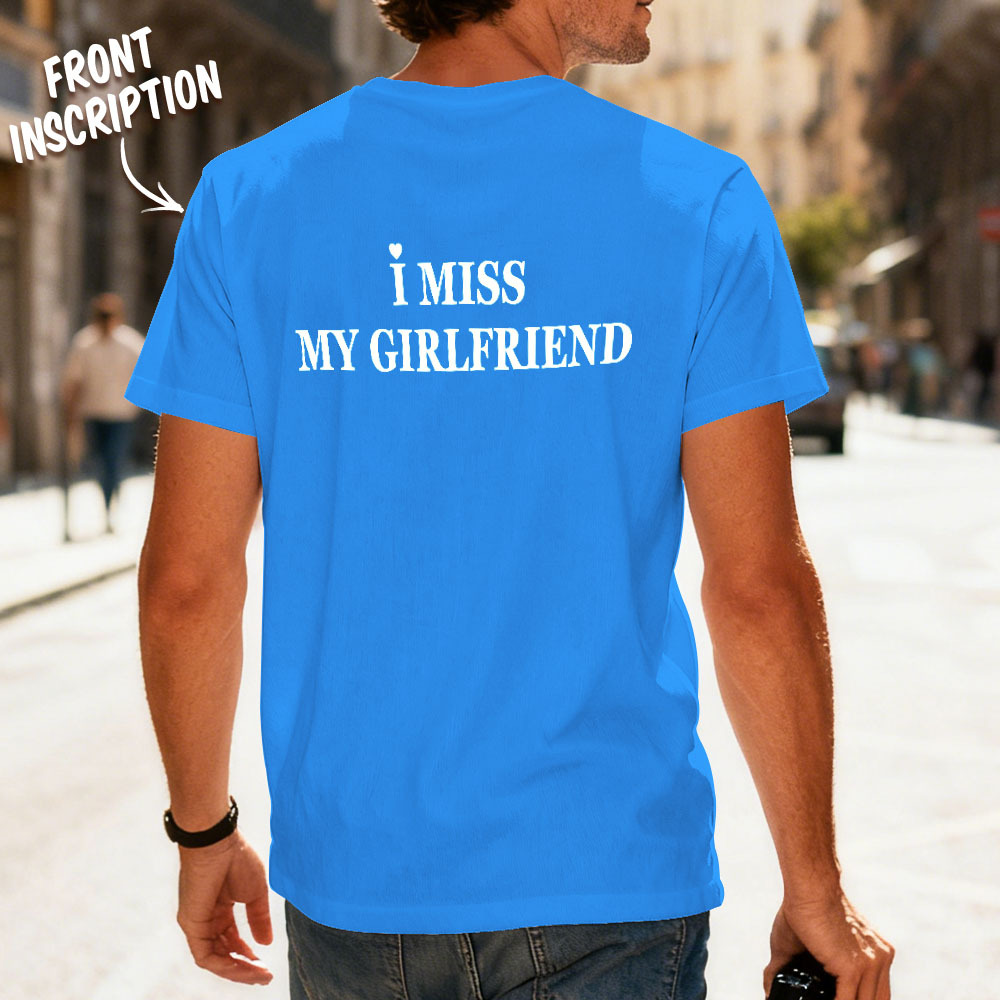 Op Maat Gemaakt Vintage Bootleg Shirt Van Katoen Met Naam, Gepersonaliseerd Shirt, T-shirt Uit De Jaren 90 Met De Tekst 'i Love My Girlfriend'. - SokkenFoto