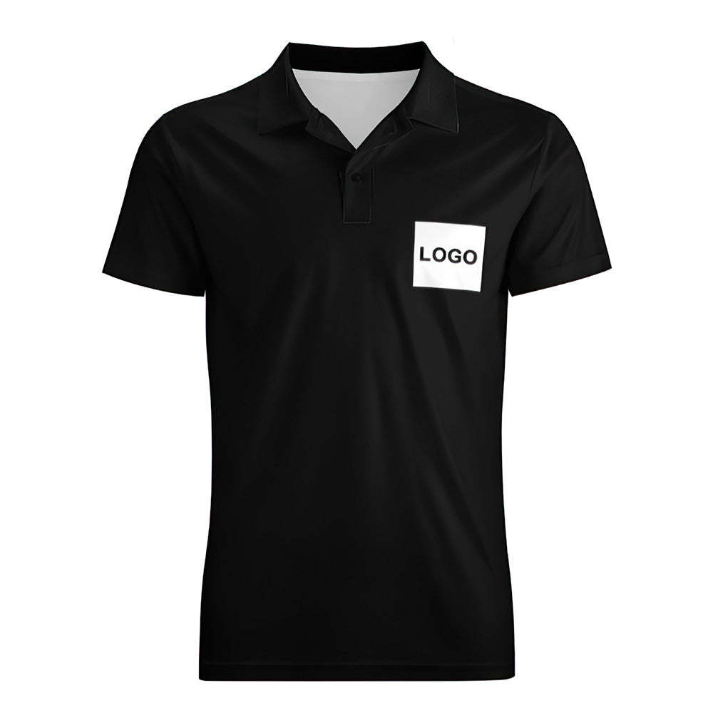 Heren Poloshirt Met Eigen Logo, Gepersonaliseerde Golfshirts - SokkenFoto
