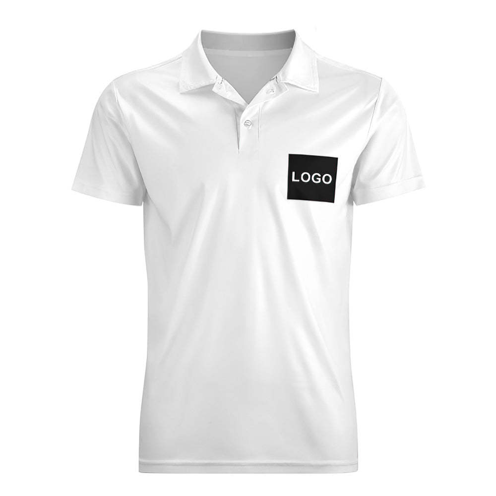 Heren Poloshirt Met Eigen Logo, Gepersonaliseerde Golfshirts - SokkenFoto