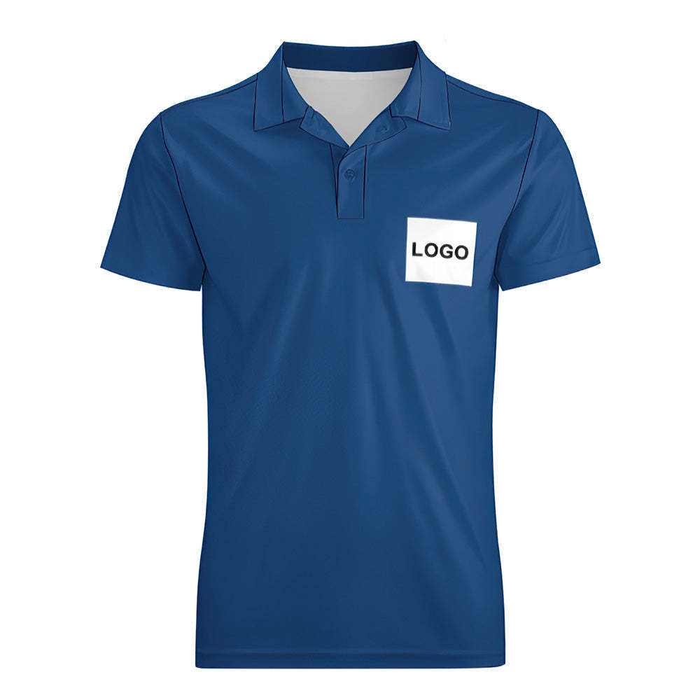 Heren Poloshirt Met Eigen Logo, Gepersonaliseerde Golfshirts - SokkenFoto