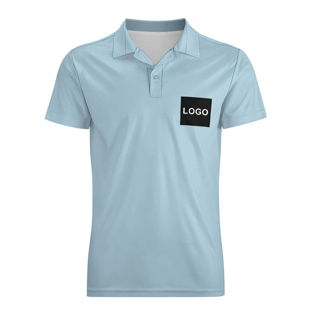 Heren Poloshirt Met Eigen Logo, Gepersonaliseerde Golfshirts - SokkenFoto