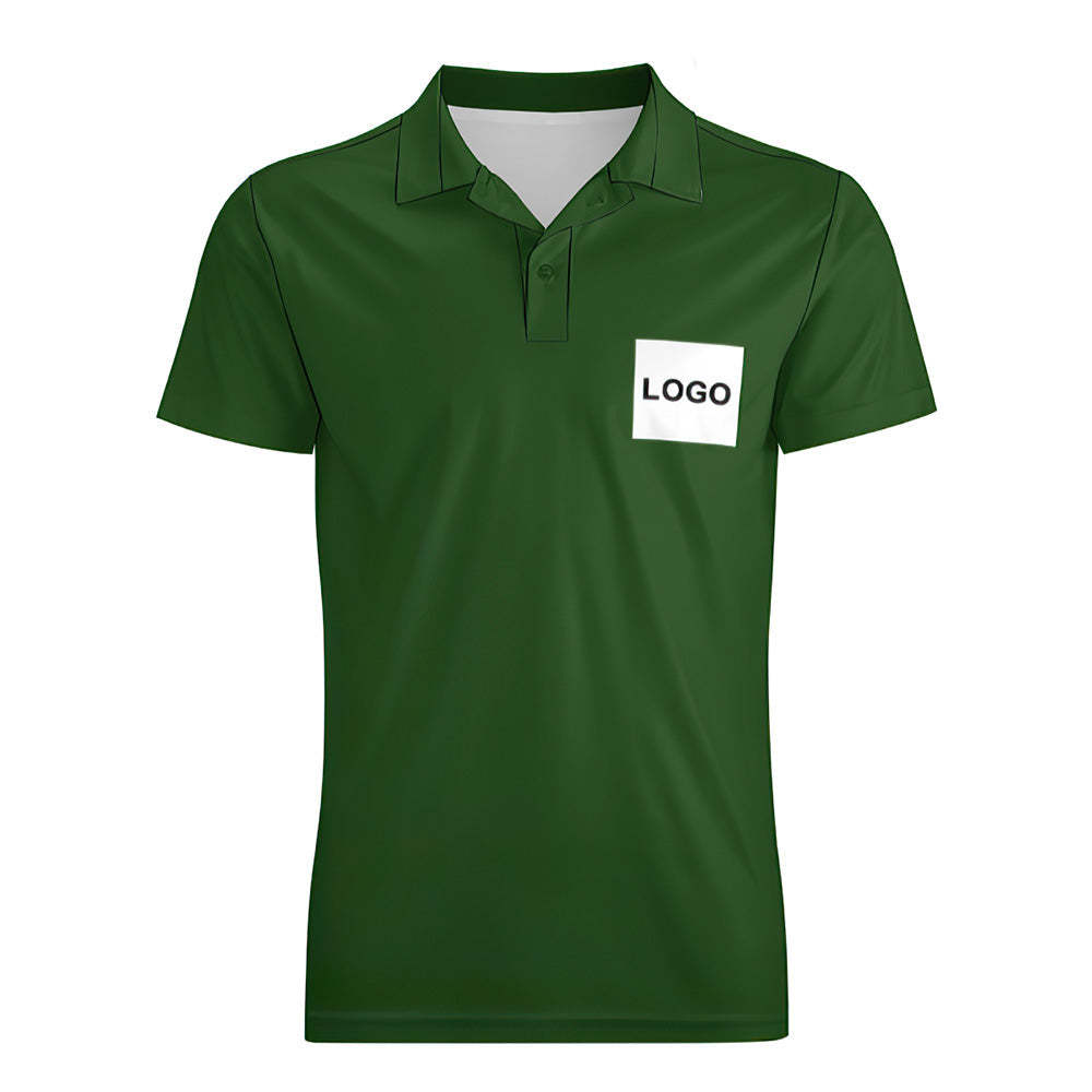 Heren Poloshirt Met Eigen Logo, Gepersonaliseerde Golfshirts - SokkenFoto