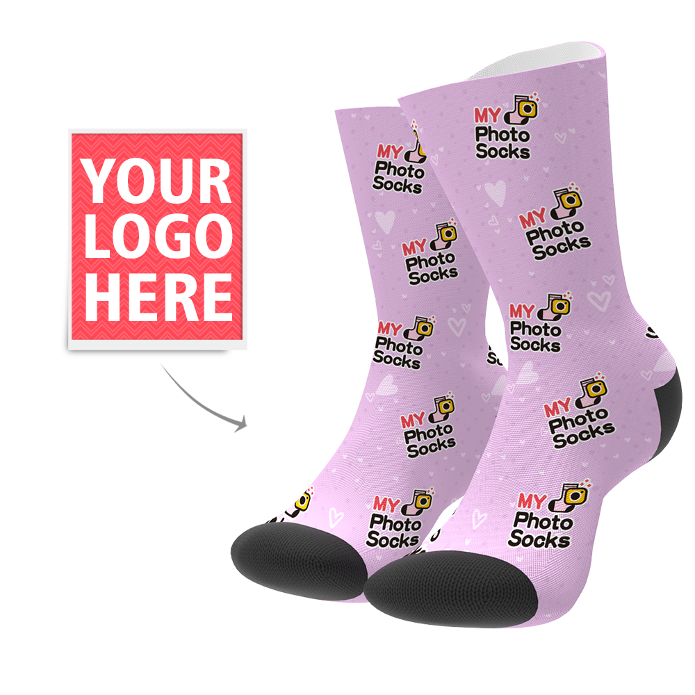 Custom Your Logo Socks - MyPhotoSocks
