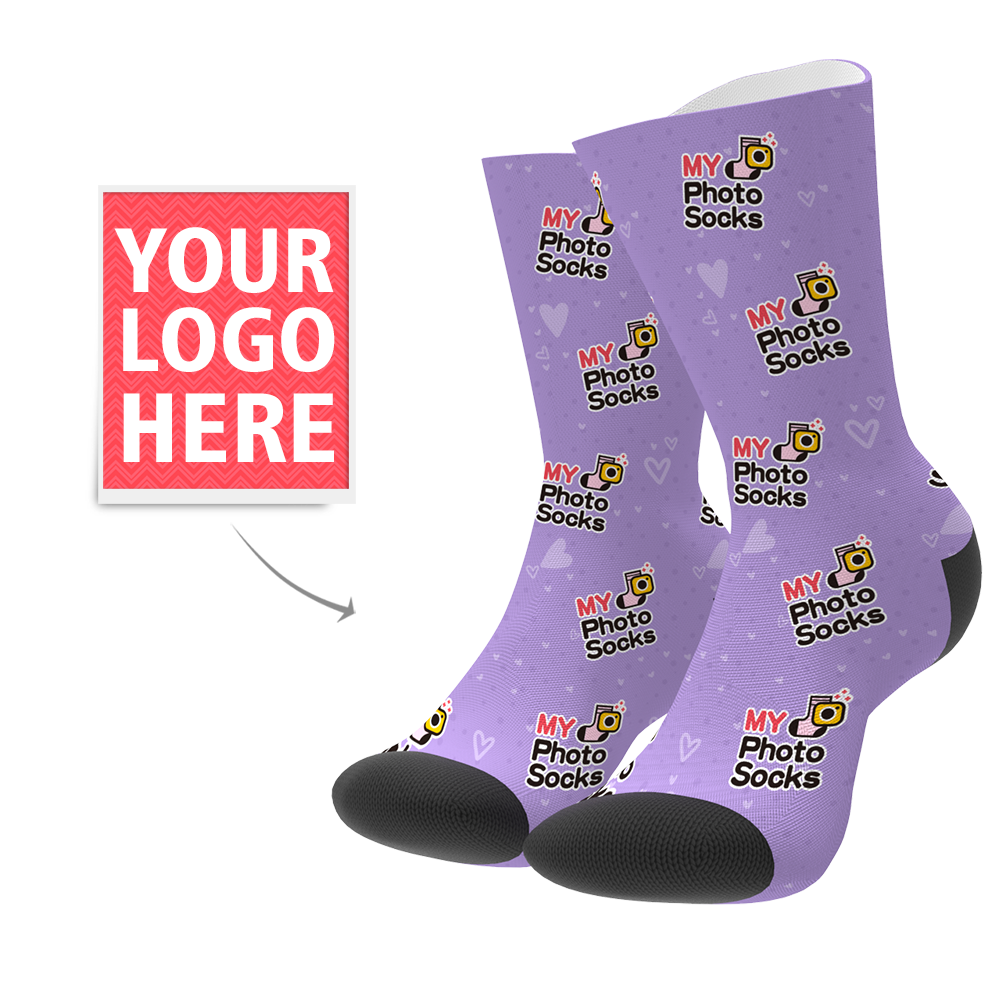 Custom Your Logo Socks - MyPhotoSocks