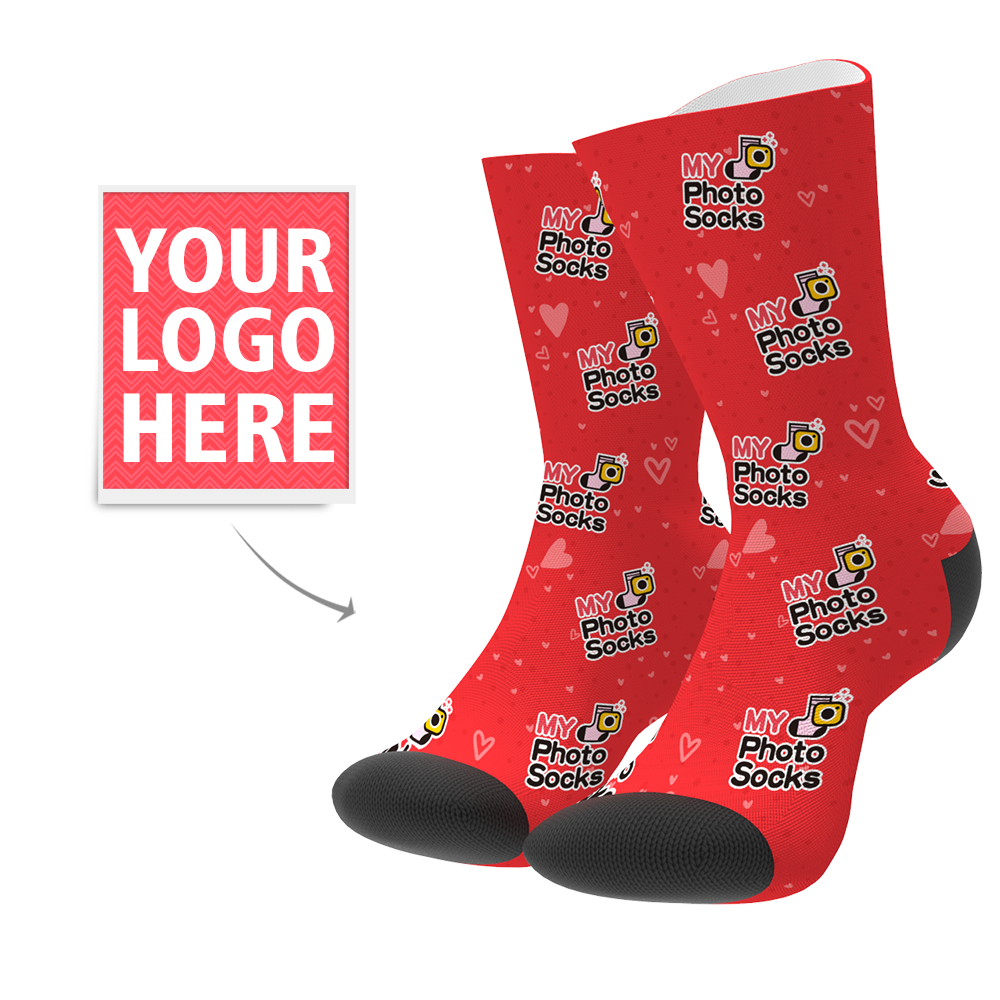 Custom Your Logo Socks - MyPhotoSocks