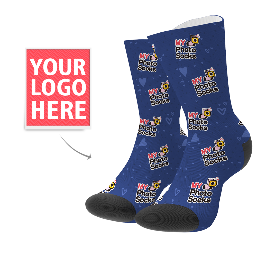 Custom Your Logo Socks - MyPhotoSocks