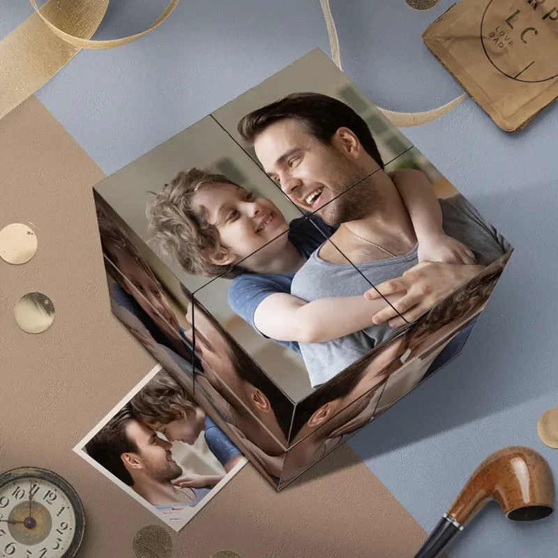 Aangepaste Fotokubus Infinity Opvouwbare Fotokubus Gepersonaliseerde Geschenken