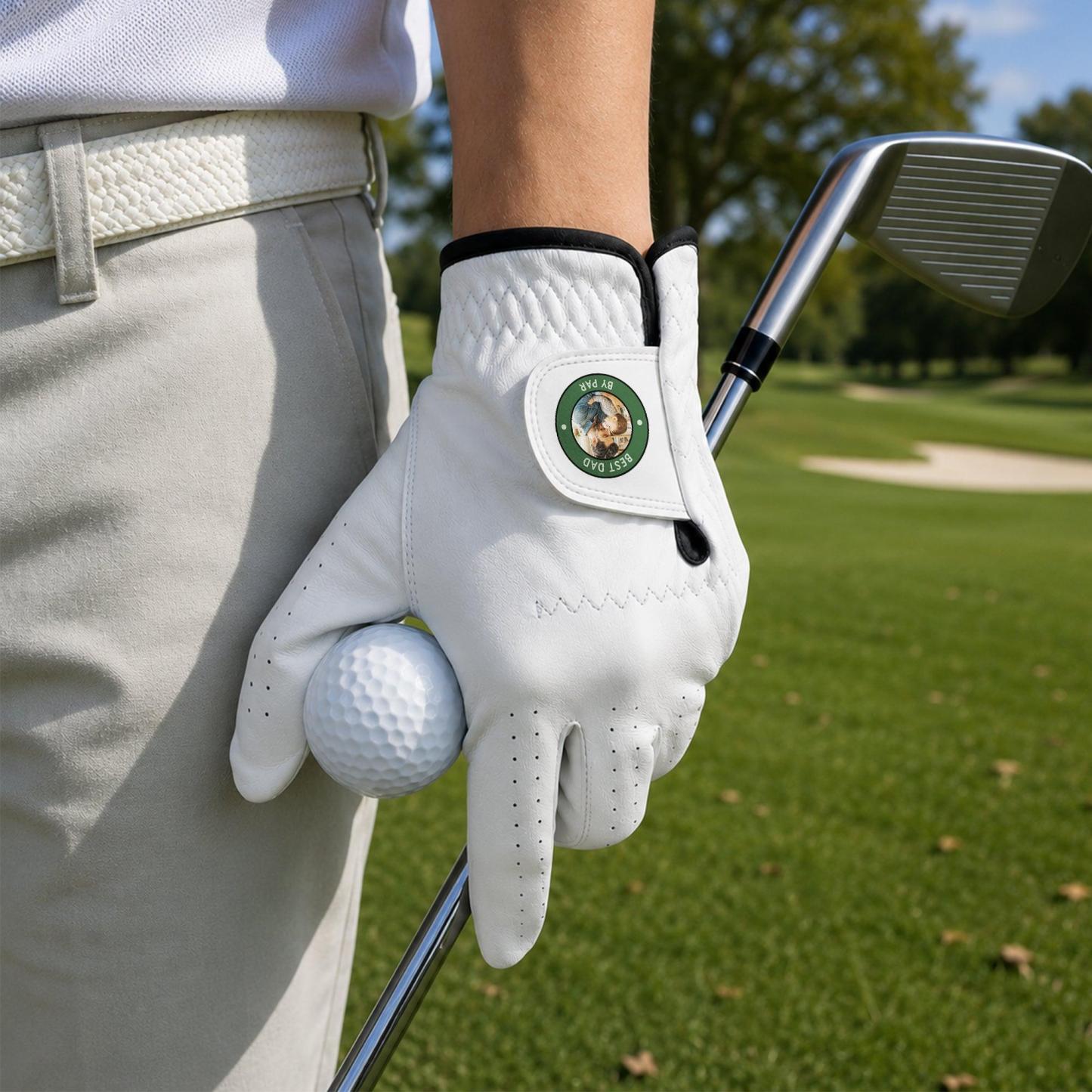 Vaderdagcadeau, Ik Hou Van Je Tot Het Ruige En Terug - Gepersonaliseerde Golfhandschoen - SokkenFoto