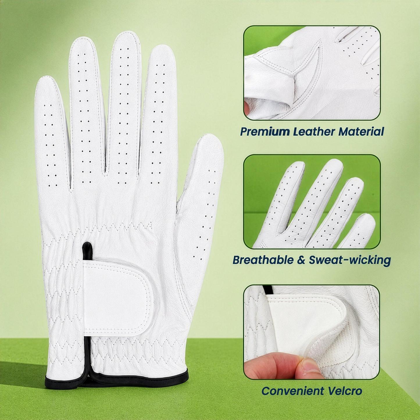 Vaderdagcadeau, Ik Hou Van Je Tot Het Ruige En Terug - Gepersonaliseerde Golfhandschoen - SokkenFoto