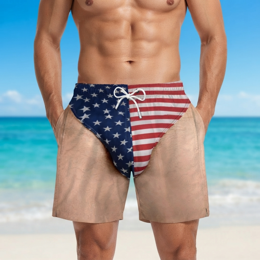 Aangepaste Grappige Mannen Zwembroek Nieuwigheid Optische Illusie Zwembroek Grappige Nieuwigheid Party Board Shorts Cadeau Voor Man Vriendje - SokkenFoto