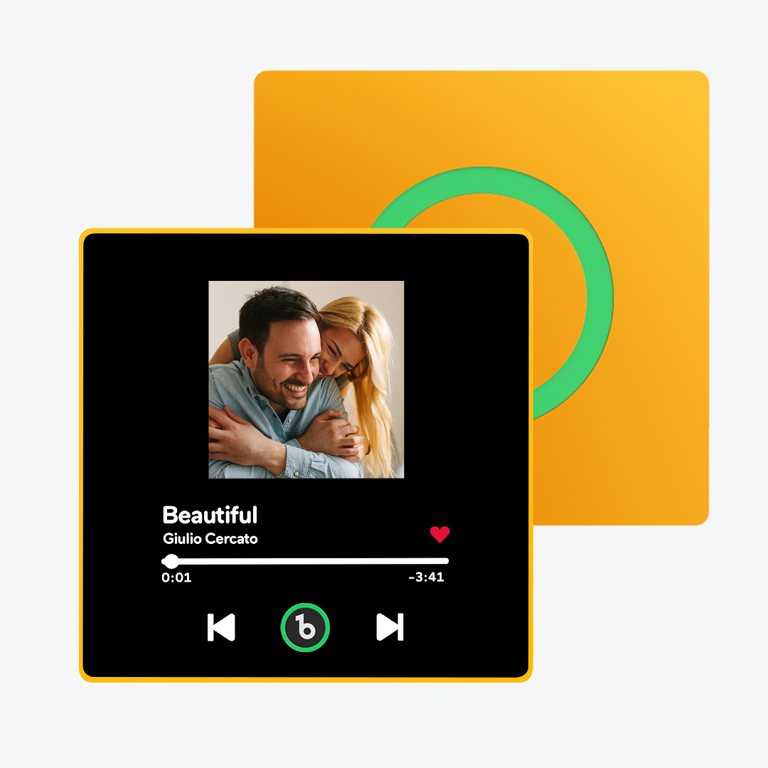 Gepersonaliseerde Muziekkoelkastmagneten Gepersonaliseerde Muziekkoelkastmagneet Kleurrijk Frame Albumkoelkastmagneet Kan Liedjes Afspelen Cadeau Voor Geliefde - SokkenFoto