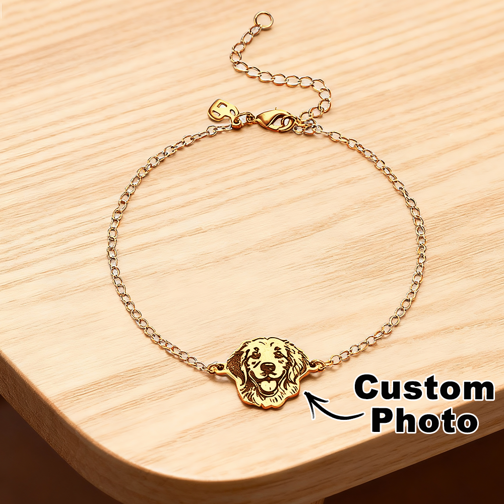 Gepersonaliseerde Armband Met Portret Van Huisdier, Armband Ter Nagedachtenis Aan Huisdier, Sieraden Met Foto Van Huisdier, Armband Voor Verloren Huisdier, Armband Voor Hond En Kat, Cadeau Voor Haar