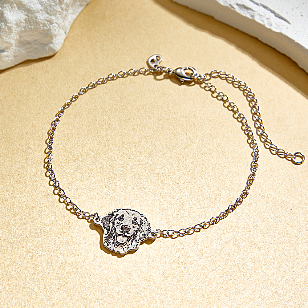 Gepersonaliseerde Armband Met Portret Van Huisdier, Armband Ter Nagedachtenis Aan Huisdier, Sieraden Met Foto Van Huisdier, Armband Voor Verloren Huisdier, Armband Voor Hond En Kat, Cadeau Voor Haar