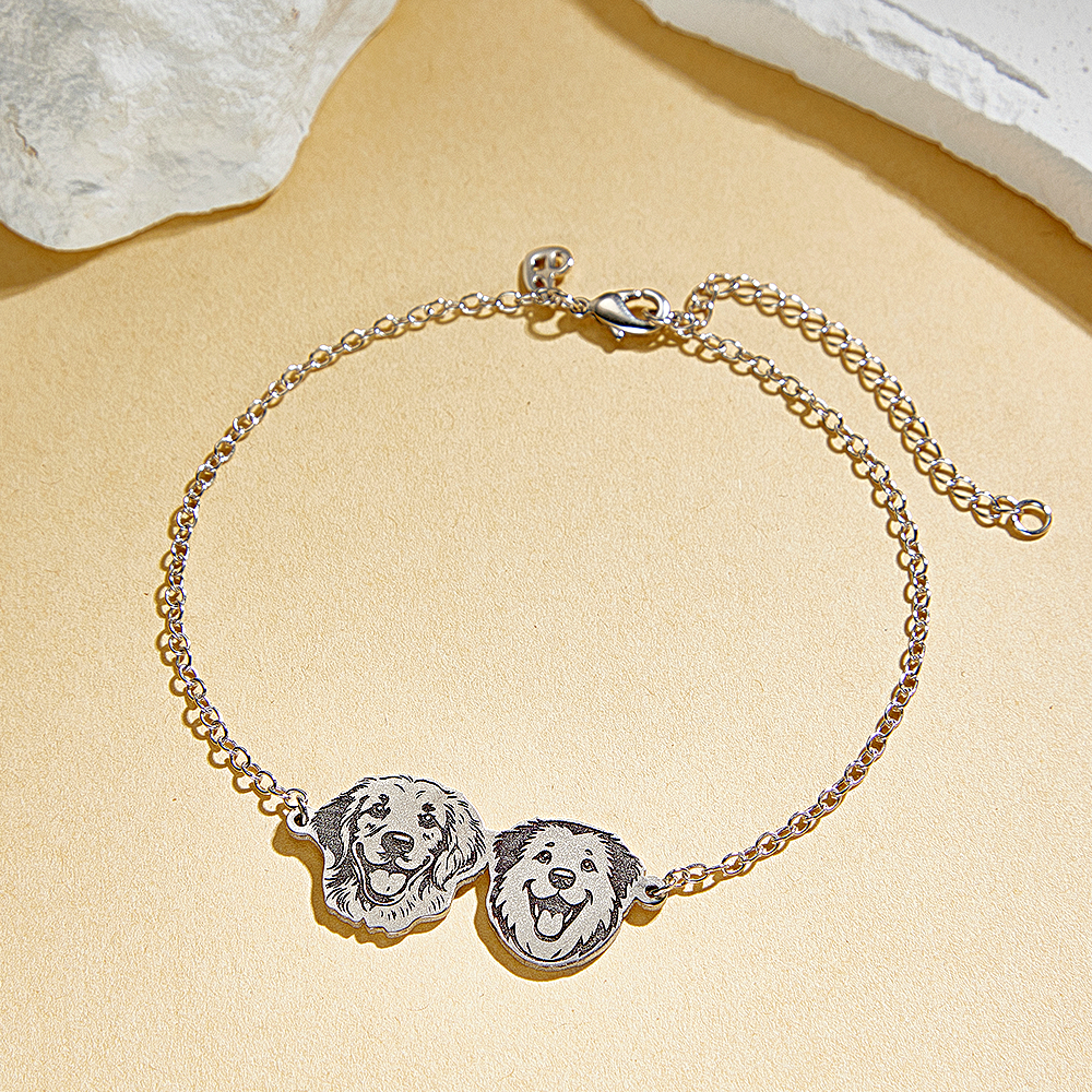 Gepersonaliseerde Armband Met Portret Van Huisdier, Armband Ter Nagedachtenis Aan Huisdier, Sieraden Met Foto Van Huisdier, Armband Voor Verloren Huisdier, Armband Voor Hond En Kat, Cadeau Voor Haar