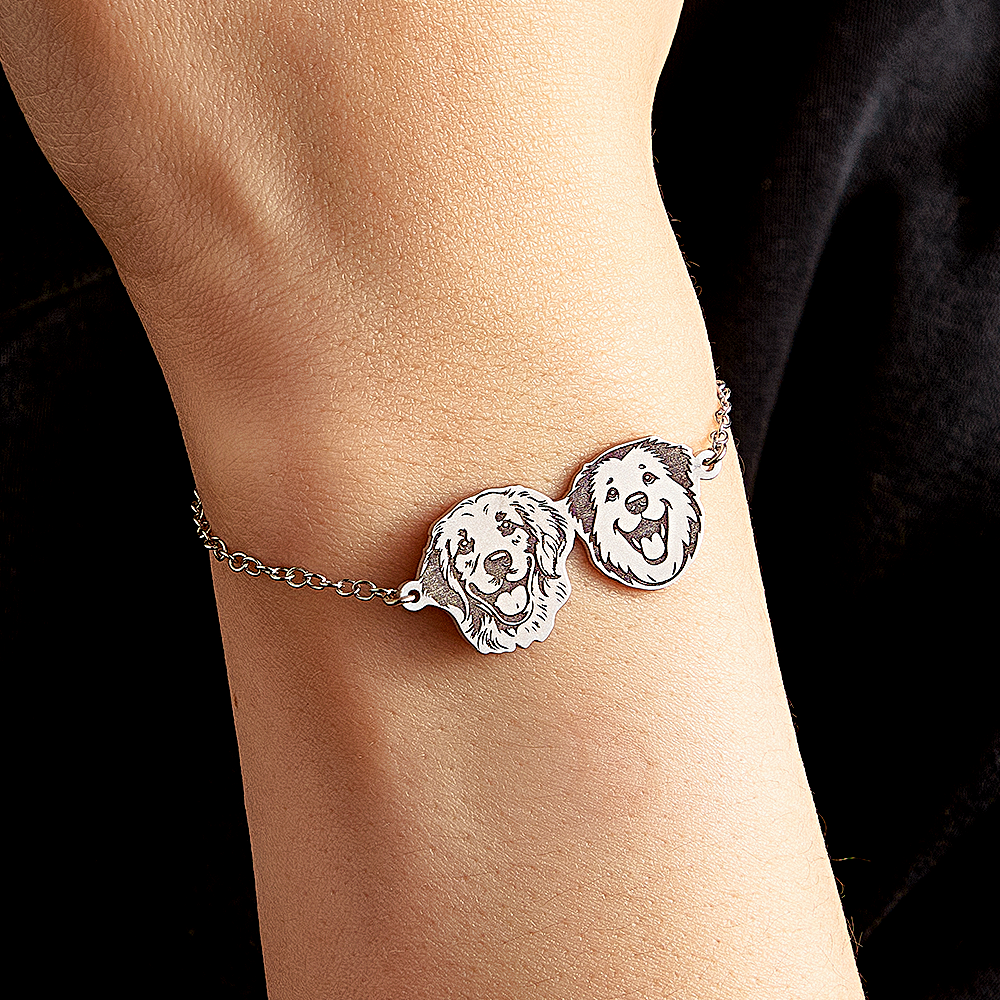 Gepersonaliseerde Armband Met Portret Van Huisdier, Armband Ter Nagedachtenis Aan Huisdier, Sieraden Met Foto Van Huisdier, Armband Voor Verloren Huisdier, Armband Voor Hond En Kat, Cadeau Voor Haar