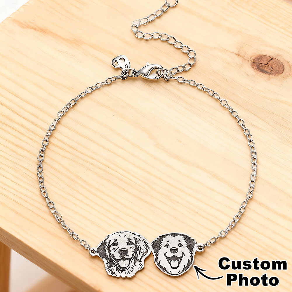 Gepersonaliseerde Armband Met Portret Van Huisdier, Armband Ter Nagedachtenis Aan Huisdier, Sieraden Met Foto Van Huisdier, Armband Voor Verloren Huisdier, Armband Voor Hond En Kat, Cadeau Voor Haar