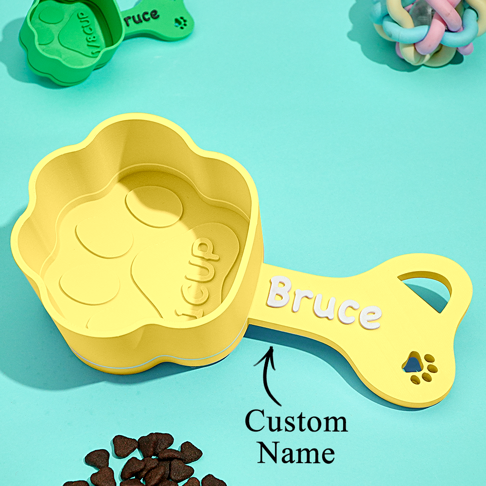 Gepersonaliseerde Hondenvoer Scoop Aangepaste Scooper Huisdier Brok Scoops Voedsel Dispenser Hond Maatbeker Aangepaste Huisdier Accessoires Cadeau Idee Voor Hondenliefhebber - SokkenFoto