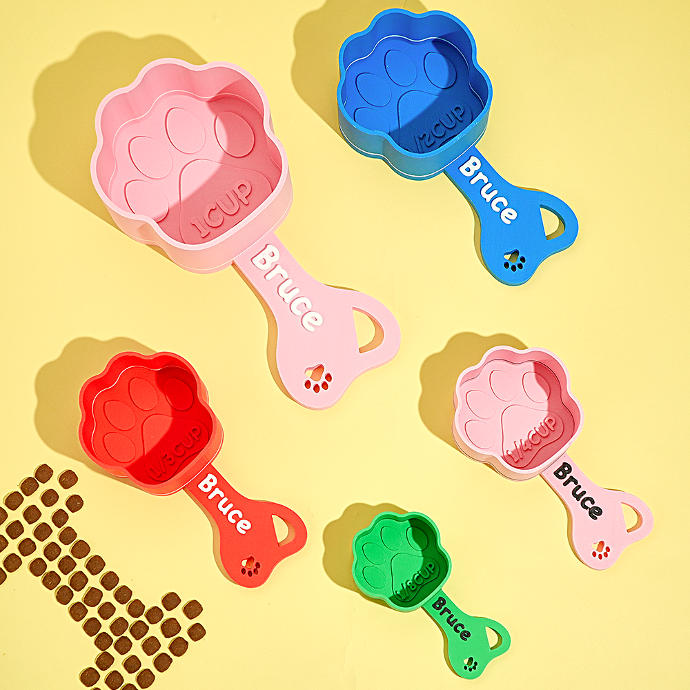 Gepersonaliseerde Hondenvoer Scoop Aangepaste Scooper Huisdier Brok Scoops Voedsel Dispenser Hond Maatbeker Aangepaste Huisdier Accessoires Cadeau Idee Voor Hondenliefhebber
