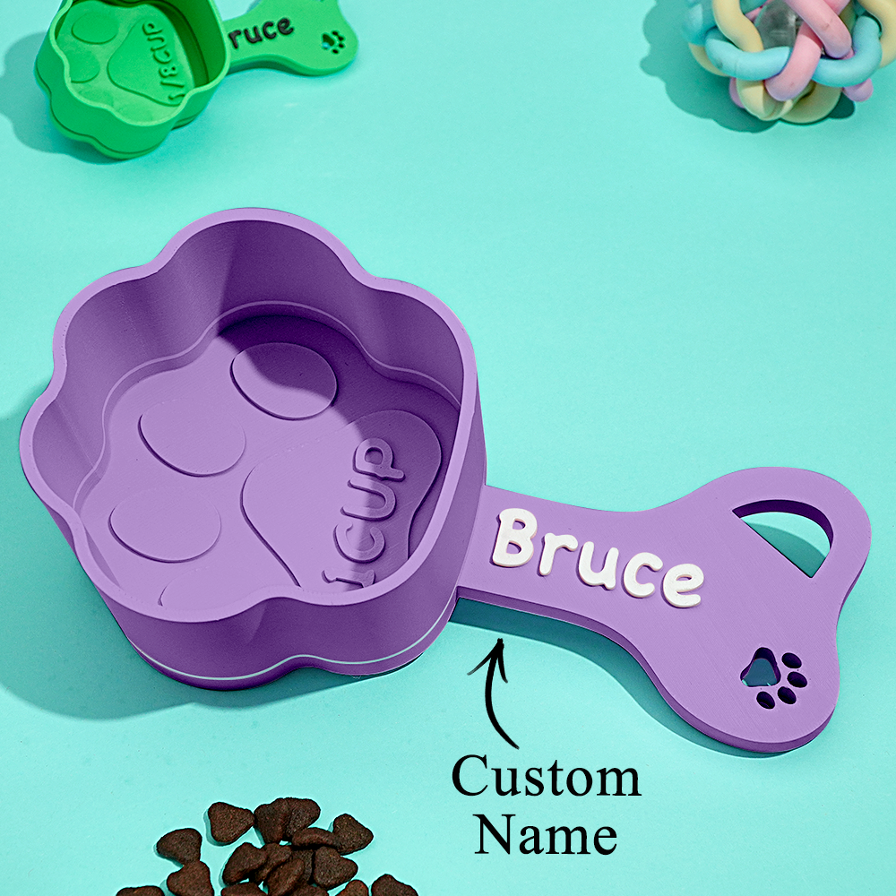 Gepersonaliseerde Hondenvoer Scoop Aangepaste Scooper Huisdier Brok Scoops Voedsel Dispenser Hond Maatbeker Aangepaste Huisdier Accessoires Cadeau Idee Voor Hondenliefhebber - SokkenFoto