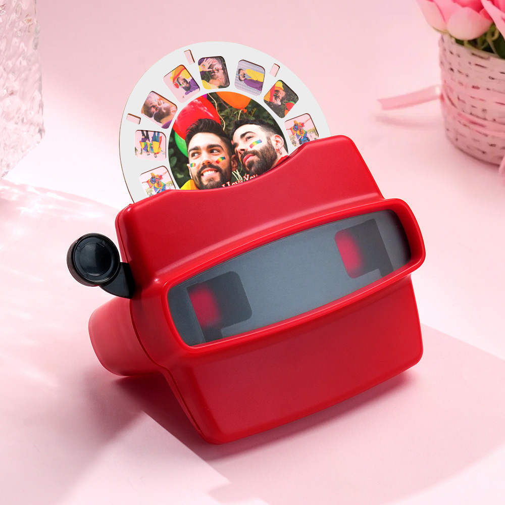Aangepaste 3d-zoeker En Spoel-gepersonaliseerd Kerstcadeau Met Uw Eigen Foto's Tekst- En Fotoviewer Meerdere Films Beschikbaar Witte Zoeker LGBT