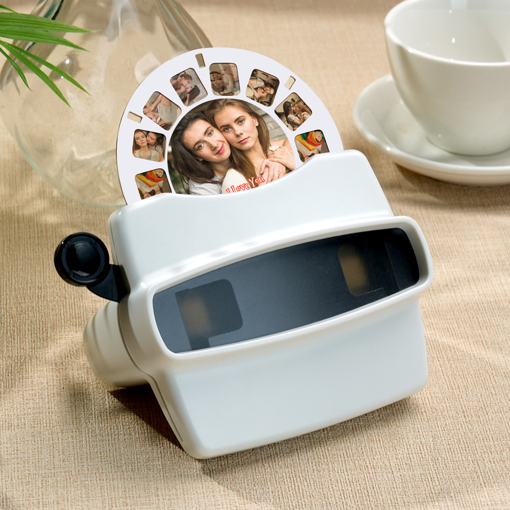 Aangepaste 3d-zoeker En Spoel-gepersonaliseerd Kerstcadeau Met Uw Eigen Foto's Tekst- En Fotoviewer Meerdere Films Beschikbaar Witte Zoeker LGBT