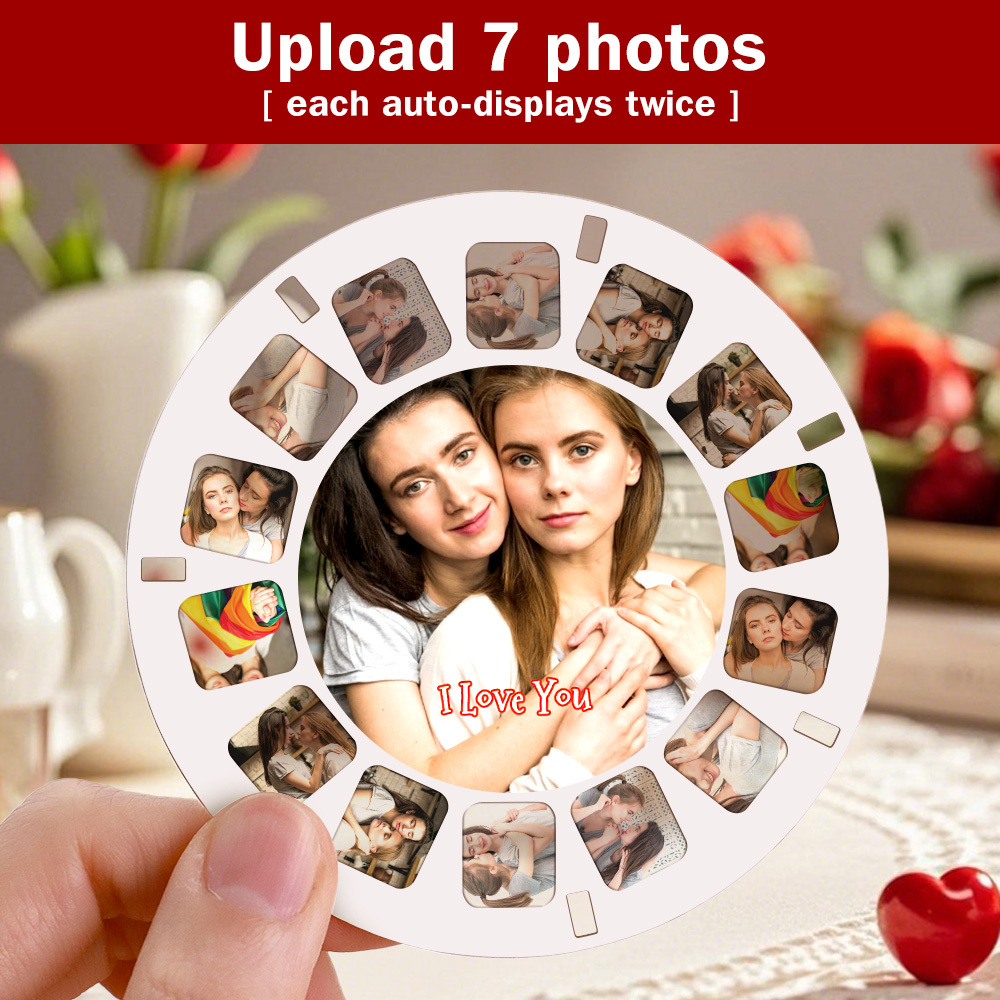 Aangepaste 3d-zoeker En Spoel-gepersonaliseerd Kerstcadeau Met Uw Eigen Foto's Tekst- En Fotoviewer Meerdere Films Beschikbaar Witte Zoeker LGBT