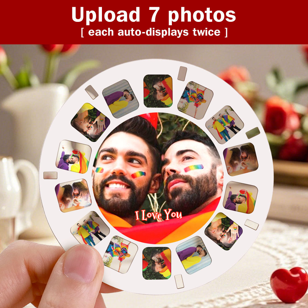 Aangepaste 3d-zoeker En Spoel-gepersonaliseerd Kerstcadeau Met Uw Eigen Foto's Tekst- En Fotoviewer Meerdere Films Beschikbaar Witte Zoeker LGBT