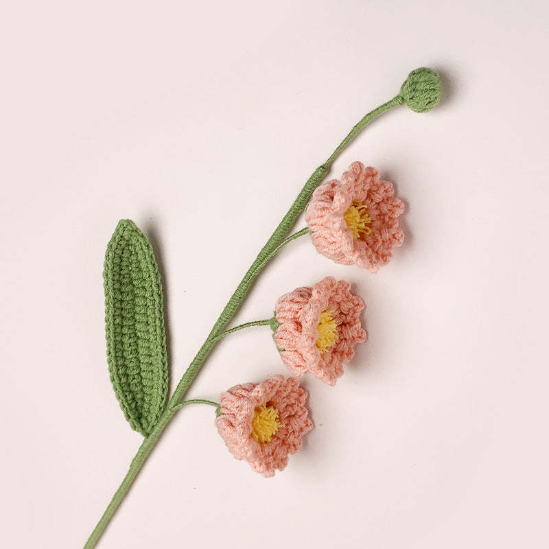 Bell Orchid Gehaakte Bloem Handgemaakte Gebreide Bloem Cadeau Voor Minnaar - SokkenFoto