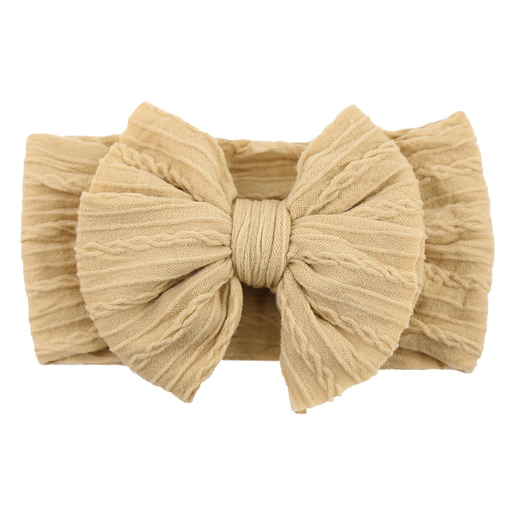 Baby Meisjes Bogen Hoofdband Nylon Bloem Hoofddeksels Voor Peuter Baby's Haaraccessoires Voor Baby Meisjes - SokkenFoto