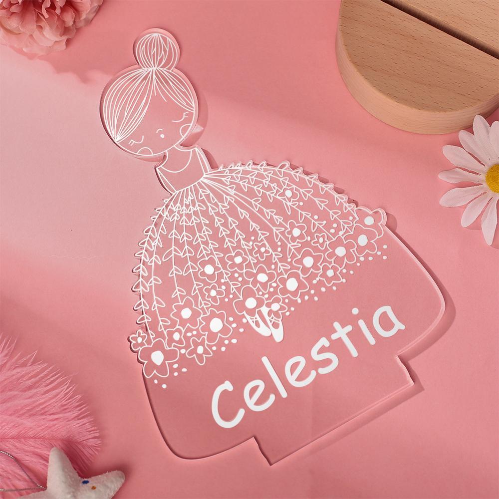 Nieuwgeboren Cadeaus Gepersonaliseerde Nachtlamp Kinderkamerlamp Voor Babymeisjes Slaapkamerdecoratie Voor Kinderen - SokkenFoto