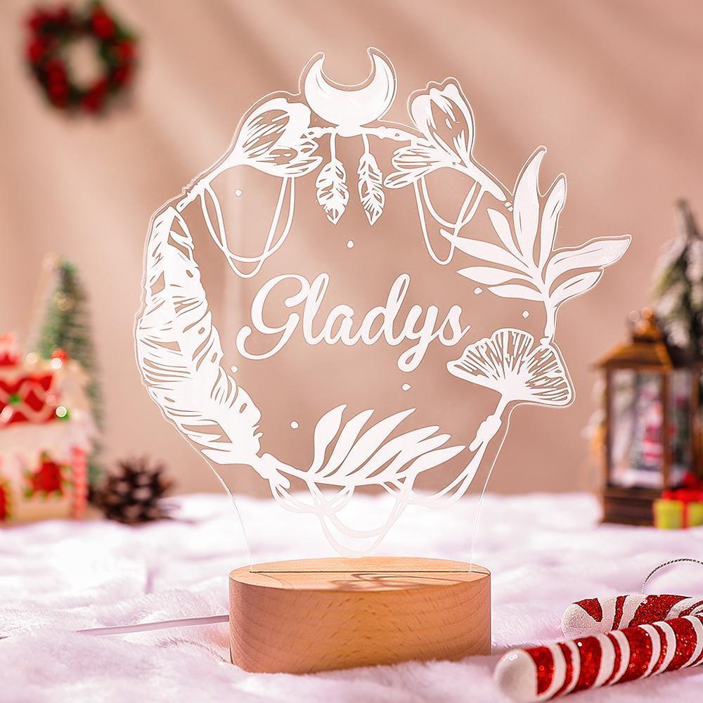 Gepersonaliseerde Babymeisje Geschenken Kinderkamer Decor Gepersonaliseerde Nachtlampje Lamp - SokkenFoto