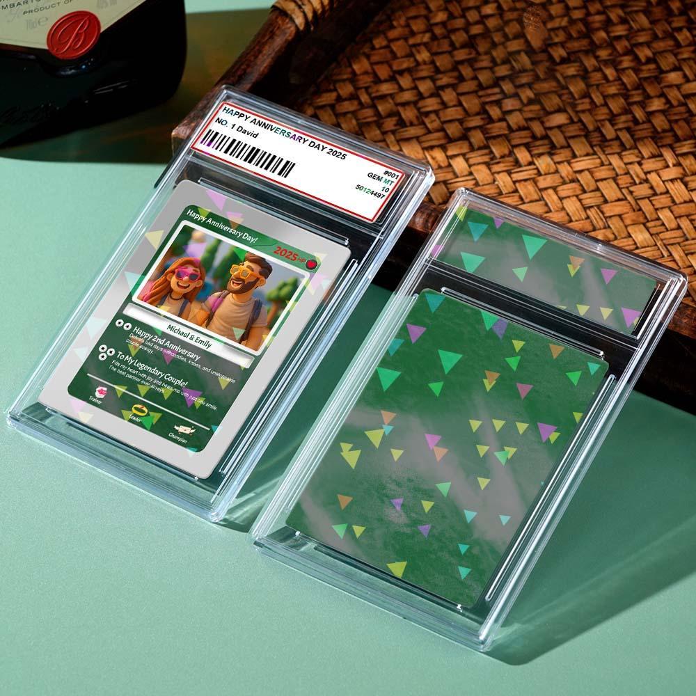 Gepersonaliseerde Stropdas-prikkaart Voor Vader, Retro-cartoon-geïnspireerd Mini-cadeau Voor Vader, Foto-tekst-prikkaart - SokkenFoto