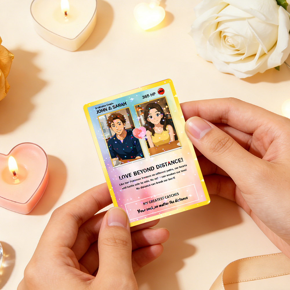 Gepersonaliseerde Kaart Voor Een Stel, Romantisch Jubileumcadeau Voor Een Stel, Uniek Verzamelobject En Aandenken In Puzzelstijl. - SokkenFoto