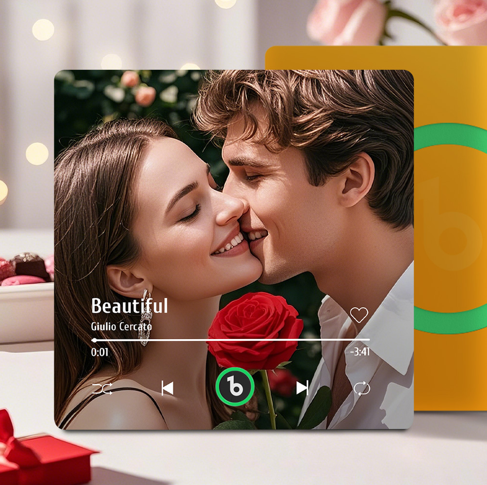 Aangepaste Muziek Koelkastmagneet Kleurrijk Frame Album Koelkastmagneet Muziek Muur Fotosticker Muziekbeweging Die Kan Worden Gespeeld Cadeau Voor Een Stel