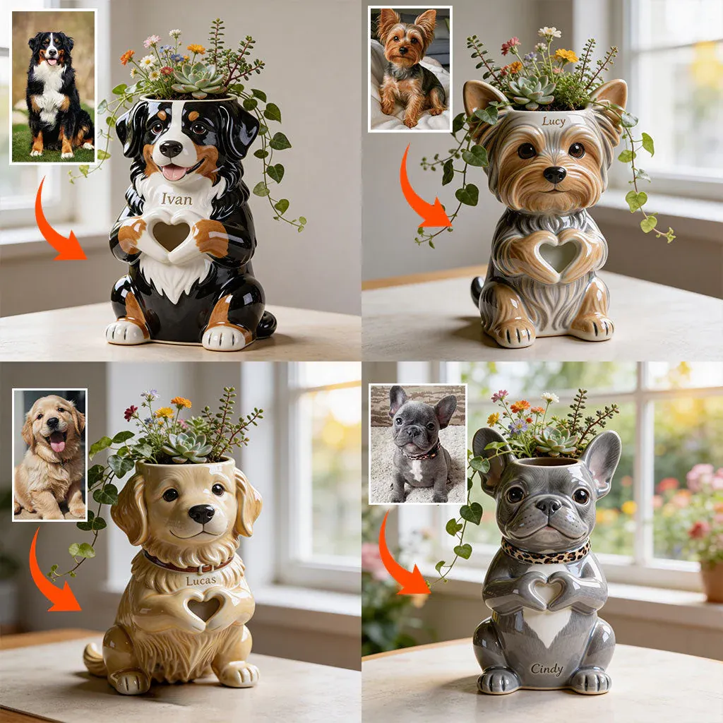 Personaliseer Met Elke Gewenste Foto - Love My Pet - Gepersonaliseerde Acrylpot Met Hond - SokkenFoto