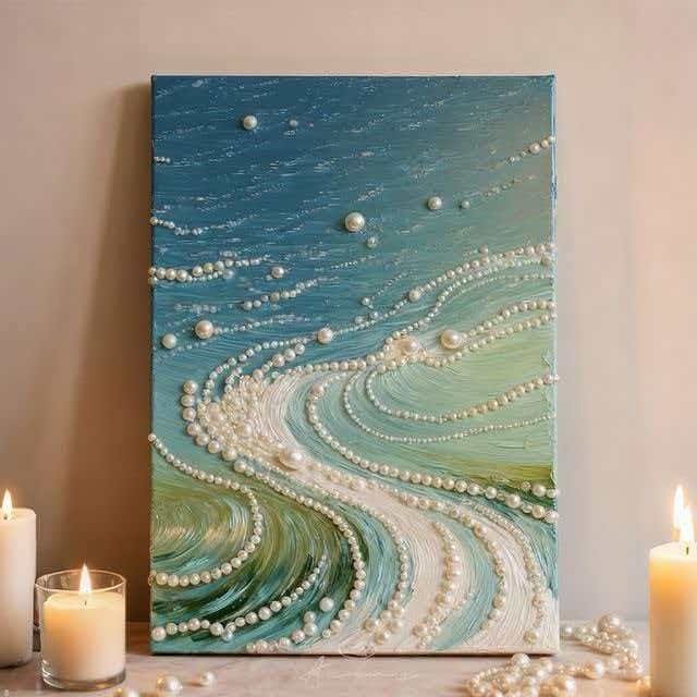 Diy Parelschilderset Met Beginnersvriendelijke Knutselset En Lijst. Elegant Kunstwerk Met Kralen. Perfect Cadeau Voor Familie, Vrienden Of Jezelf. - SokkenFoto
