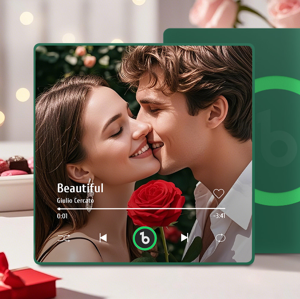 Aangepaste Muziek Koelkastmagneet Kleurrijk Frame Album Koelkastmagneet Muziek Muur Fotosticker Muziekbeweging Die Kan Worden Gespeeld Cadeau Voor Een Stel