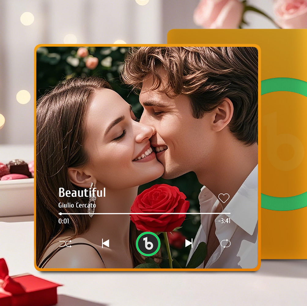 Aangepaste Muziek Koelkastmagneet Kleurrijk Frame Album Koelkastmagneet Muziek Muur Fotosticker Muziekbeweging Die Kan Worden Gespeeld Cadeau Voor Een Stel