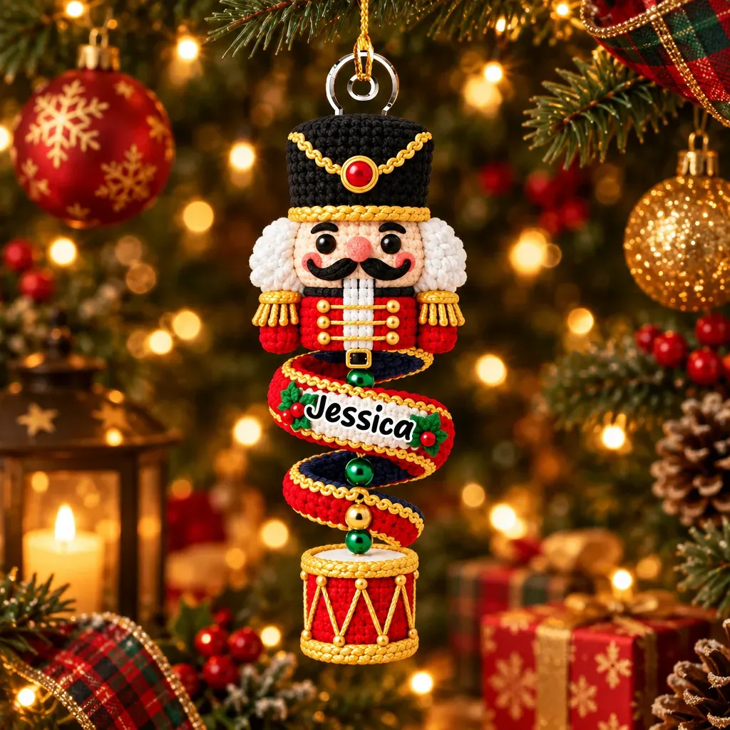 Aangepaste Familieornament, Kerstcadeau Voor Familieleden • Merry Little Miracle - Gepersonaliseerd Acrylornament - SokkenFoto