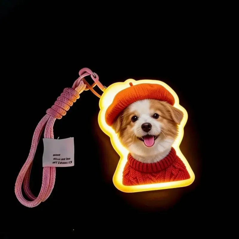 Gepersonaliseerde Wandlamp Met Bewegingssensor Voor Katten En Honden, Met Aangepaste Foto Van Uw Huisdier, Perfect Als Nachtlampje Voor Dierenliefhebber.