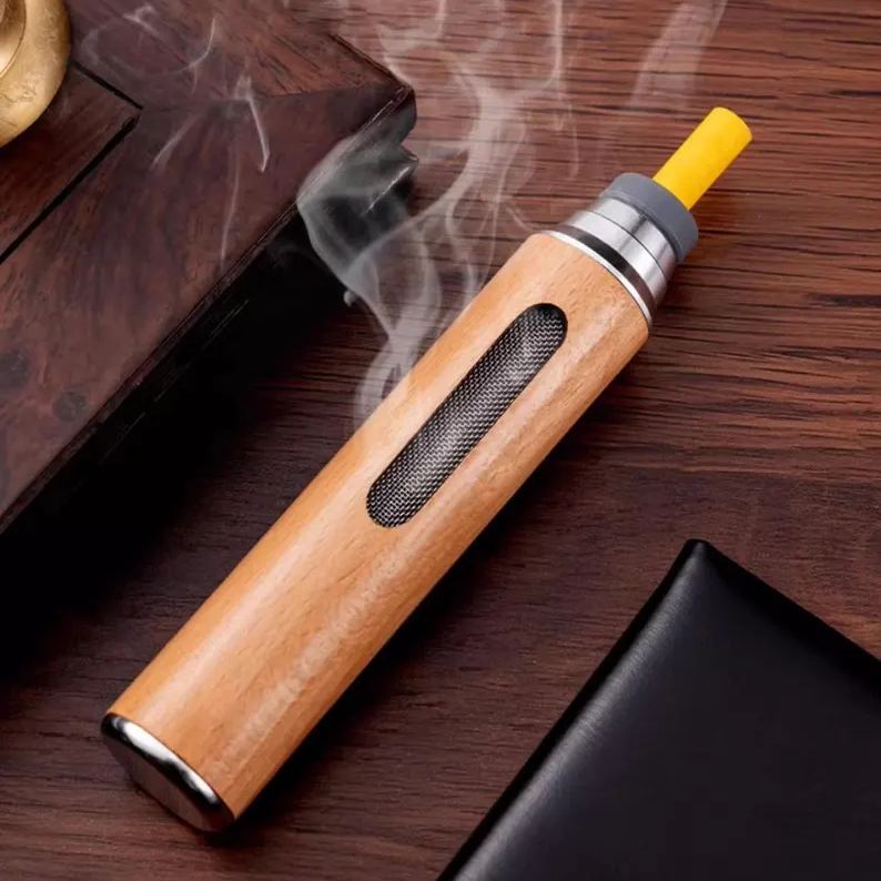 Gepersonaliseerde Houten Auto-asbak | Vervangbare Clips | Geen Morsen En Brandveilig | Cadeau Met Gravure Voor Rokers - SokkenFoto