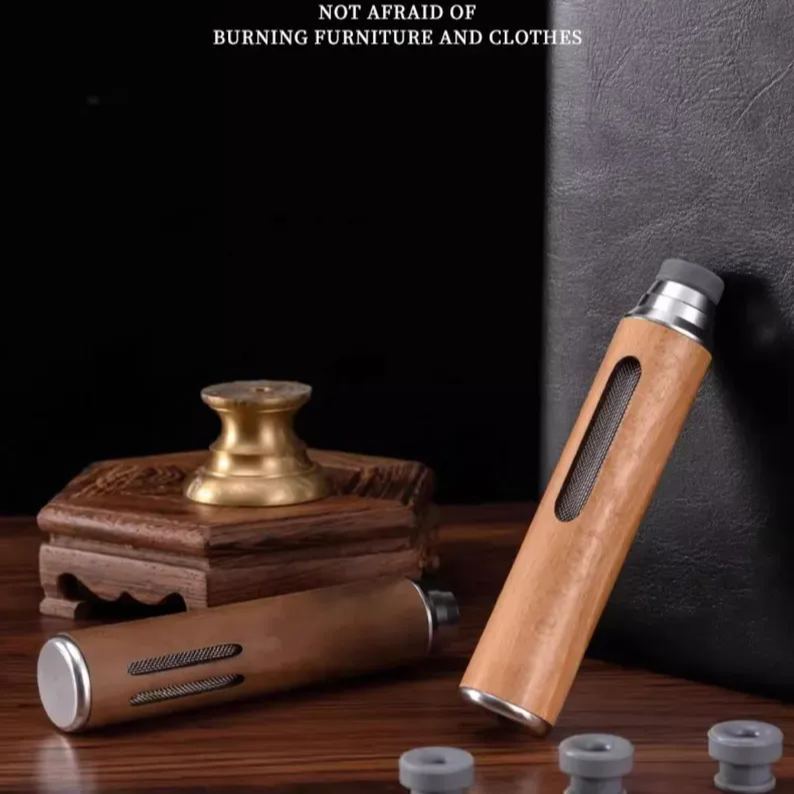 Gepersonaliseerde Houten Auto-asbak | Vervangbare Clips | Geen Morsen En Brandveilig | Cadeau Met Gravure Voor Rokers - SokkenFoto