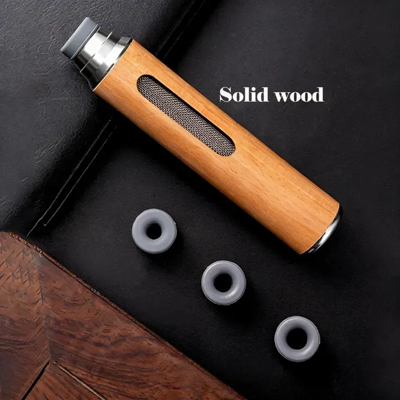 Gepersonaliseerde Houten Auto-asbak | Vervangbare Clips | Geen Morsen En Brandveilig | Cadeau Met Gravure Voor Rokers - SokkenFoto