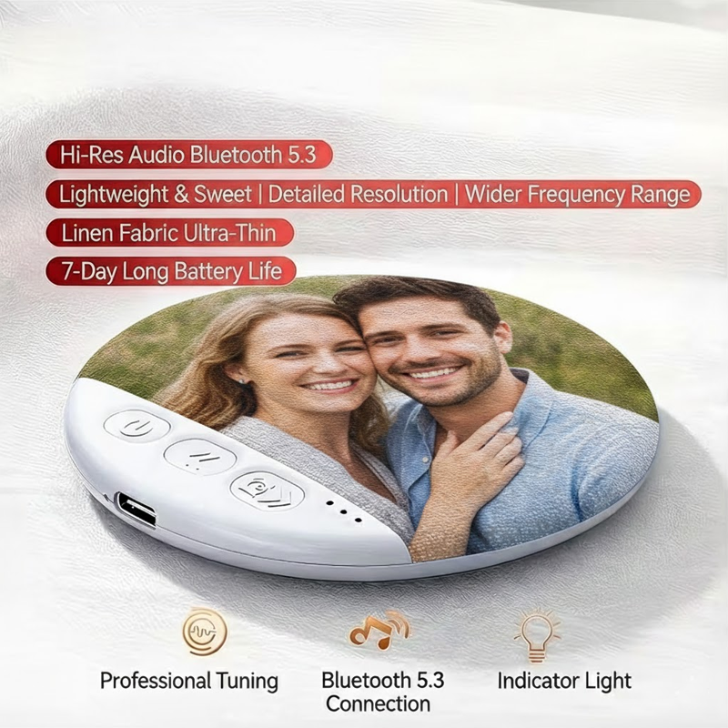 2026 Nieuwe Slaapkussenluidspreker, Bluetooth-kussenluidspreker Op Maat Gemaakte Geboortebloem Ultradunne Stereobas Met Timer En Slaaphulpfunctie Met Witte Ruis, Slaaphoofdtelefoon Voor Volwassenen - SokkenFoto
