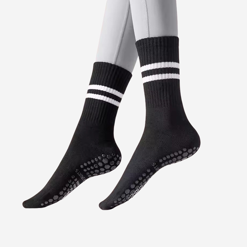 Dames Antislip Halverwege De Kuit Yoga Pilates Sokken Voor Haaienleggings - SokkenFoto