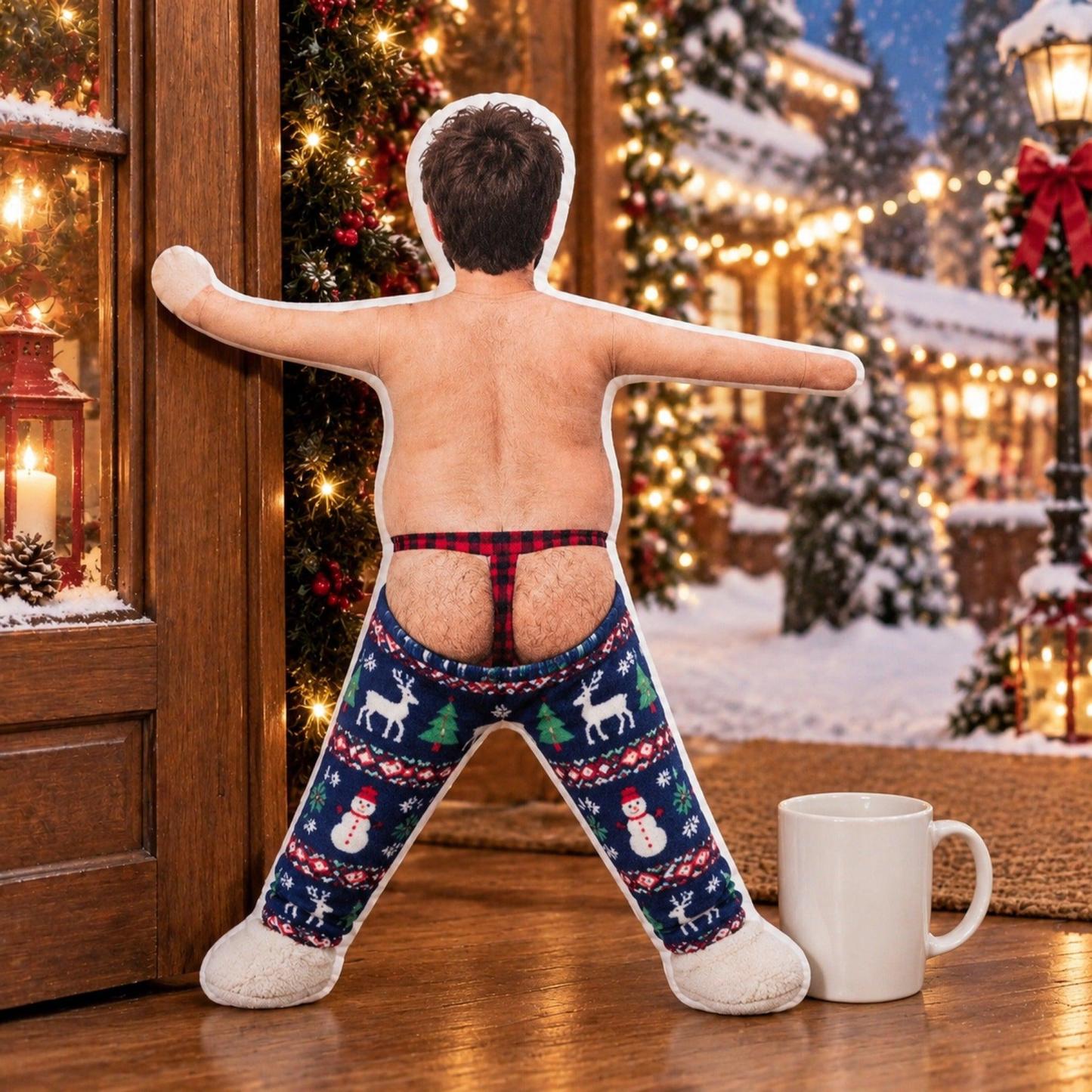 Aangepaste Grappige Huisdier Foto Kerst Pluche Pop Cadeaus Voor Dierenliefhebbers • My Merry Pup - Gepersonaliseerde Poseable Pluche Pop - SokkenFoto