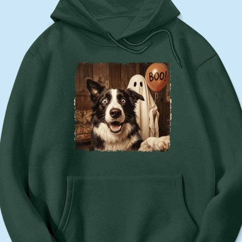 Gepersonaliseerde Halloween-shirt Met Foto Van Hond Of Kat - Trendy Vintage Griezelshirt Voor Huisdierliefhebbers - SokkenFoto
