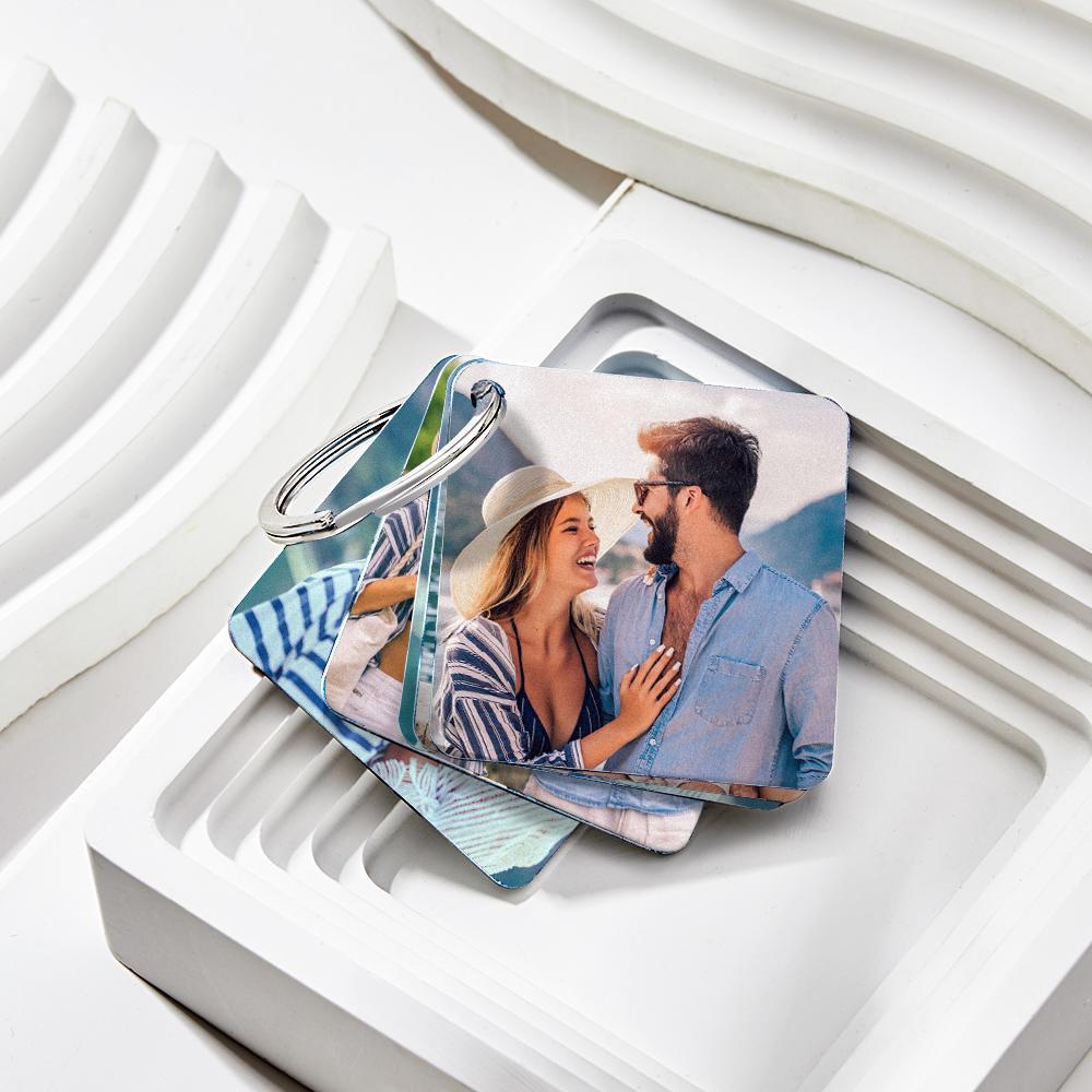 Personalisierter Foto-filz-flip-book-schlüsselanhänger, Personalisierter Doppelseitiger Acryl-schlüsselanhänger, Geschenke Für Sie - MyCameraRollKeychainde